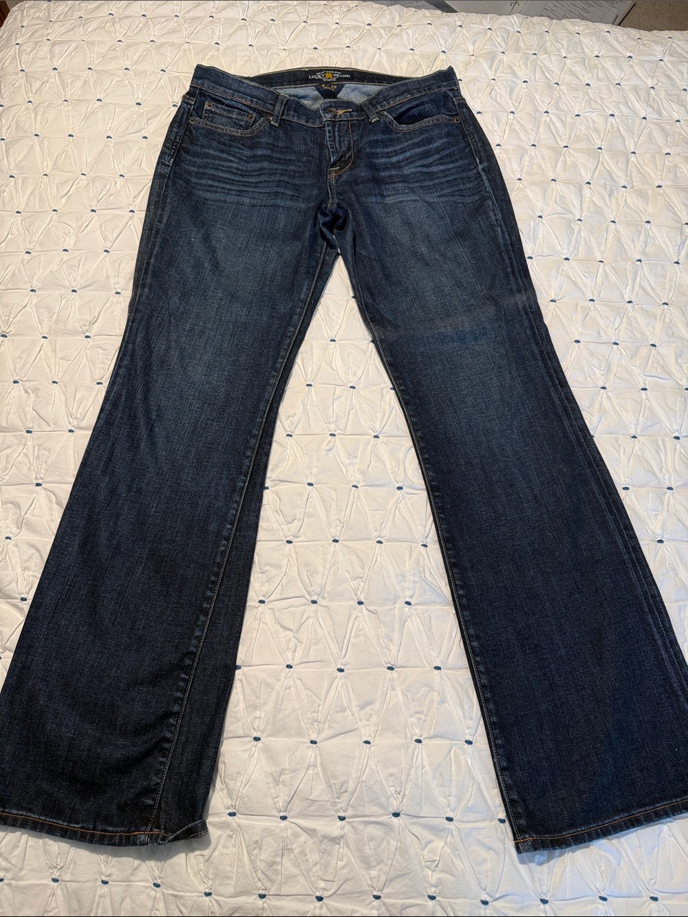 Lucky Brand Dark Blue Sweet’N Low Bootcut Jeans 8 29